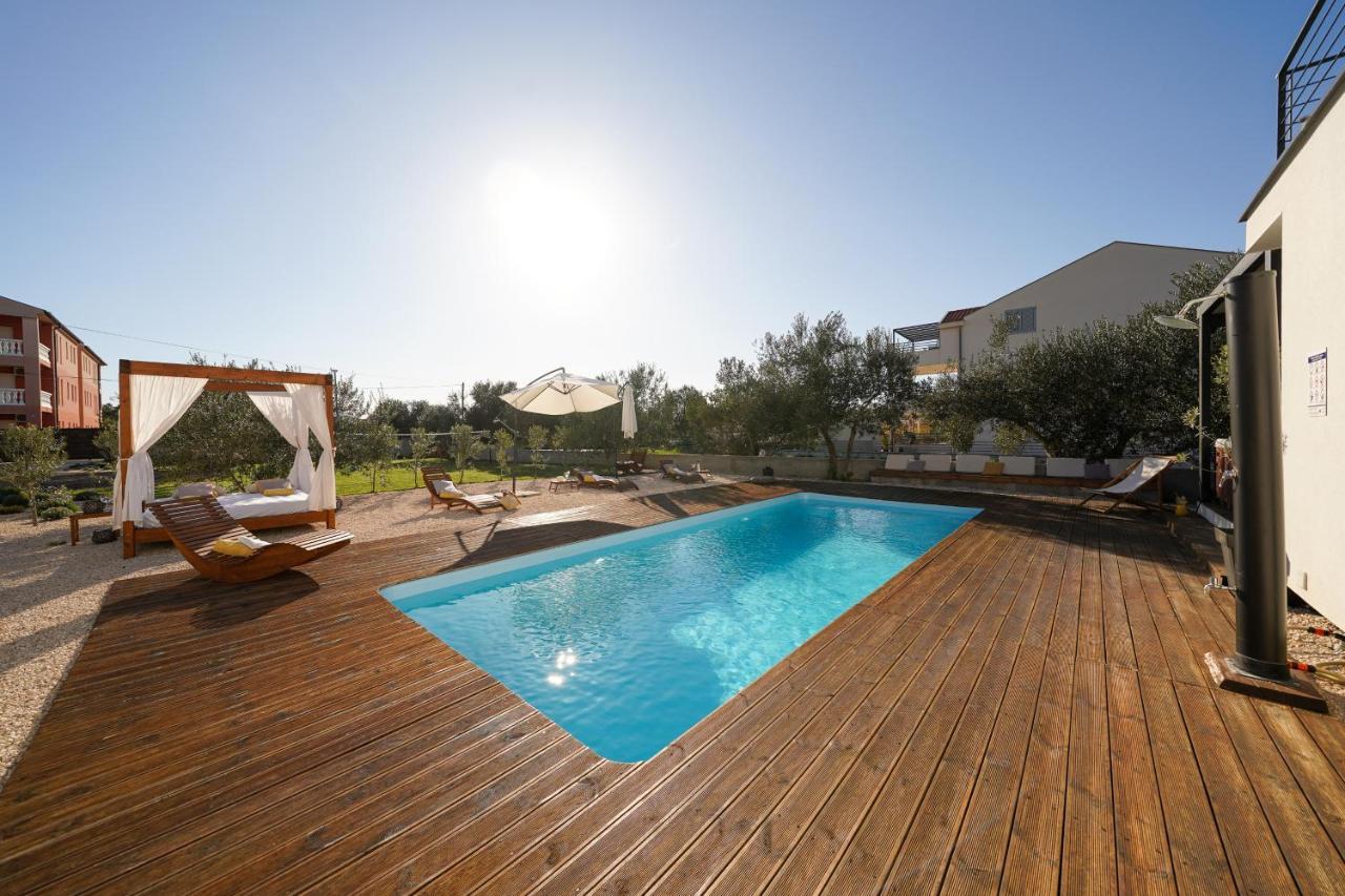 Villa Suncica With Heated Pool, Jacuzzi And Bikes Near Zadar Sukošan Buitenkant foto